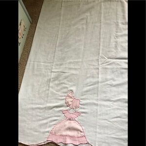 Rare 1960’s Handmade Prairie Pilgrim Pillowcase